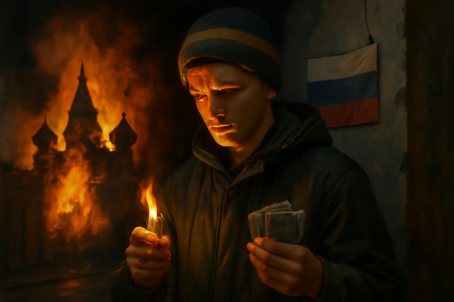 Kremlin Lures Vulnerable Ukrainian Youth Online for Petty Cash to Commit Arson, Undermining Social Fabric 🇷🇺🔥🧒💸