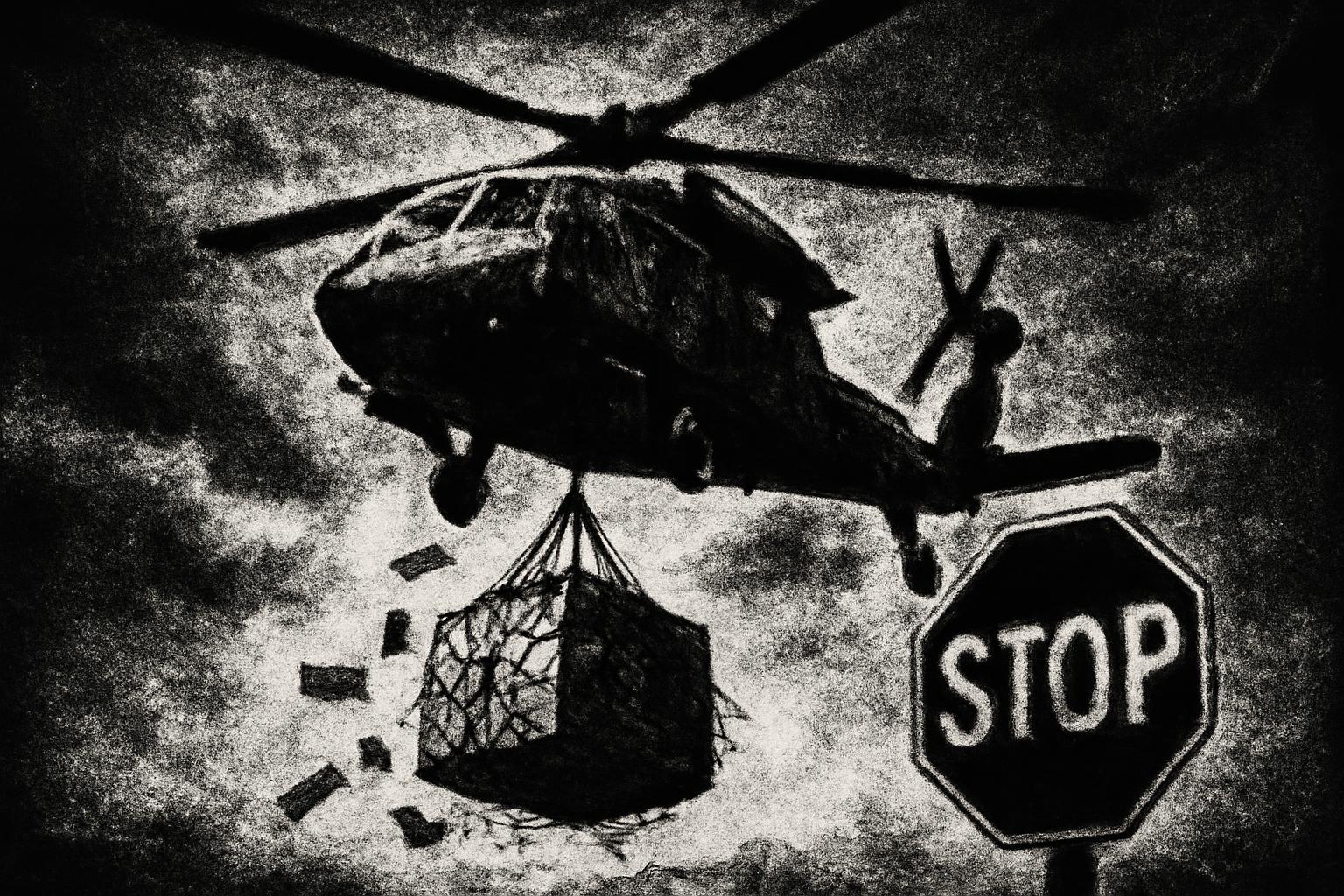 Airlifted Gaza Aid Called Costly PR Stunt—Political Inaction Leaves Real Aid Stuck at Border 🚁💸🛑