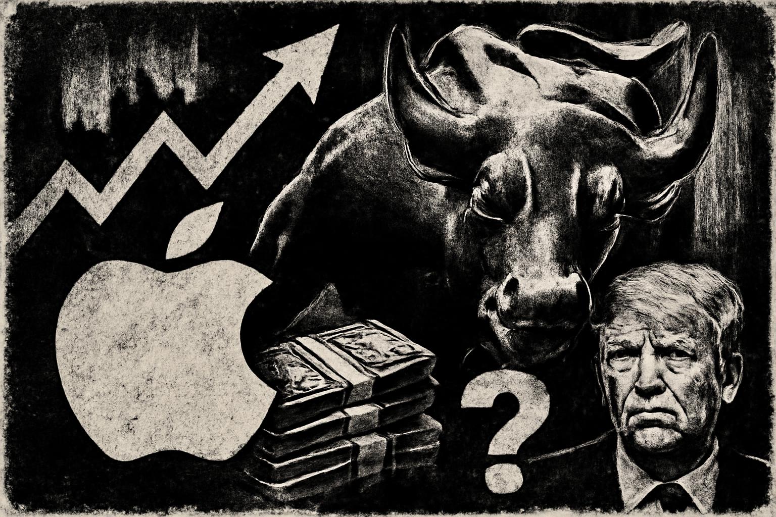 DAX and Wall Street surge on rate cut hopes, Apple pledges $100B investment amid Trump pressure, German giants post strong profits—but skepticism mounts over who really benefits 🤑📈🤔