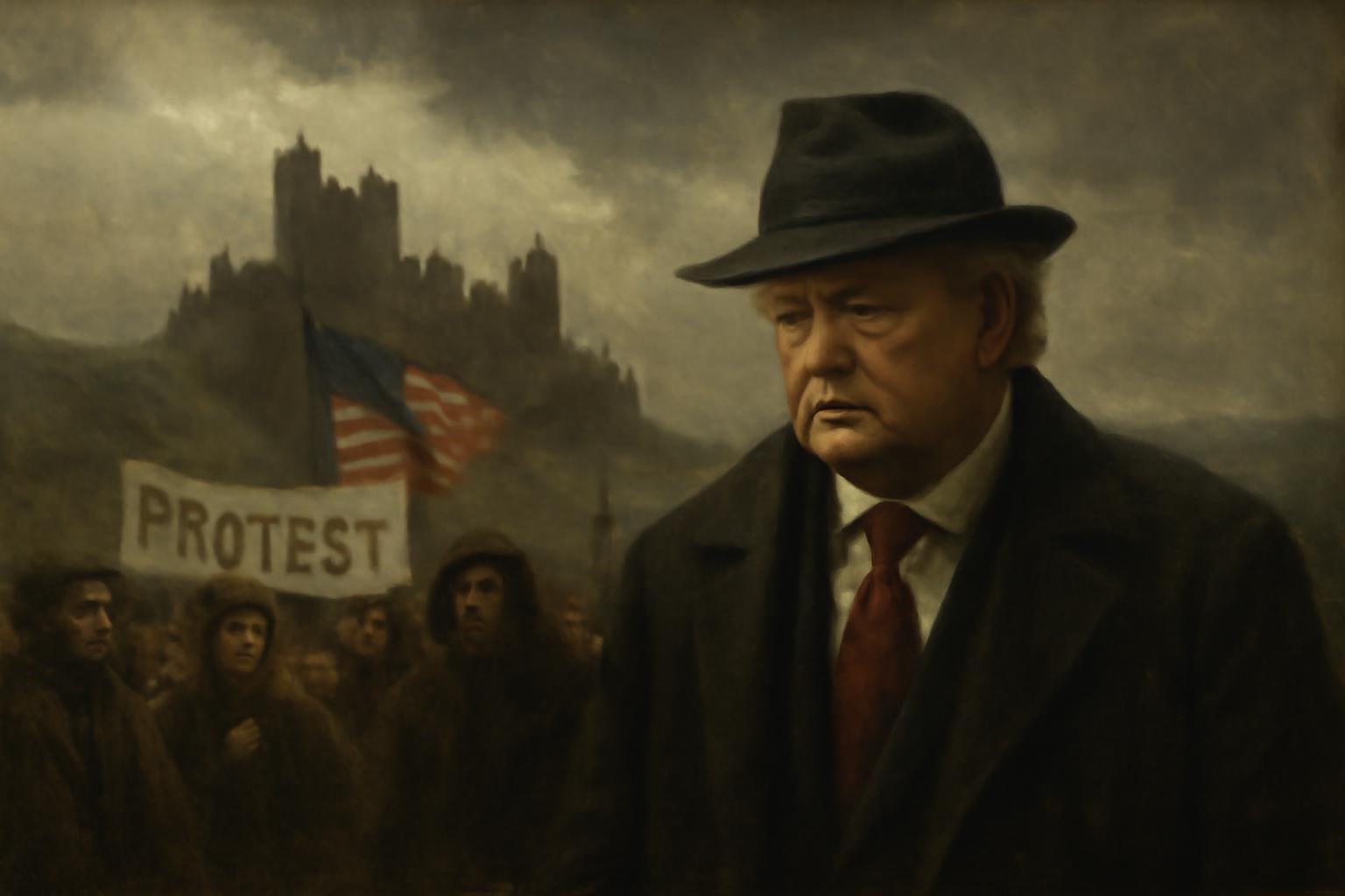 Trump’s Theatrical Visit to Scotland Sparks Protests, Political Tension, and Reflections on Modern Decline ⛳️🇺🇸🕵️‍♂️🌧️