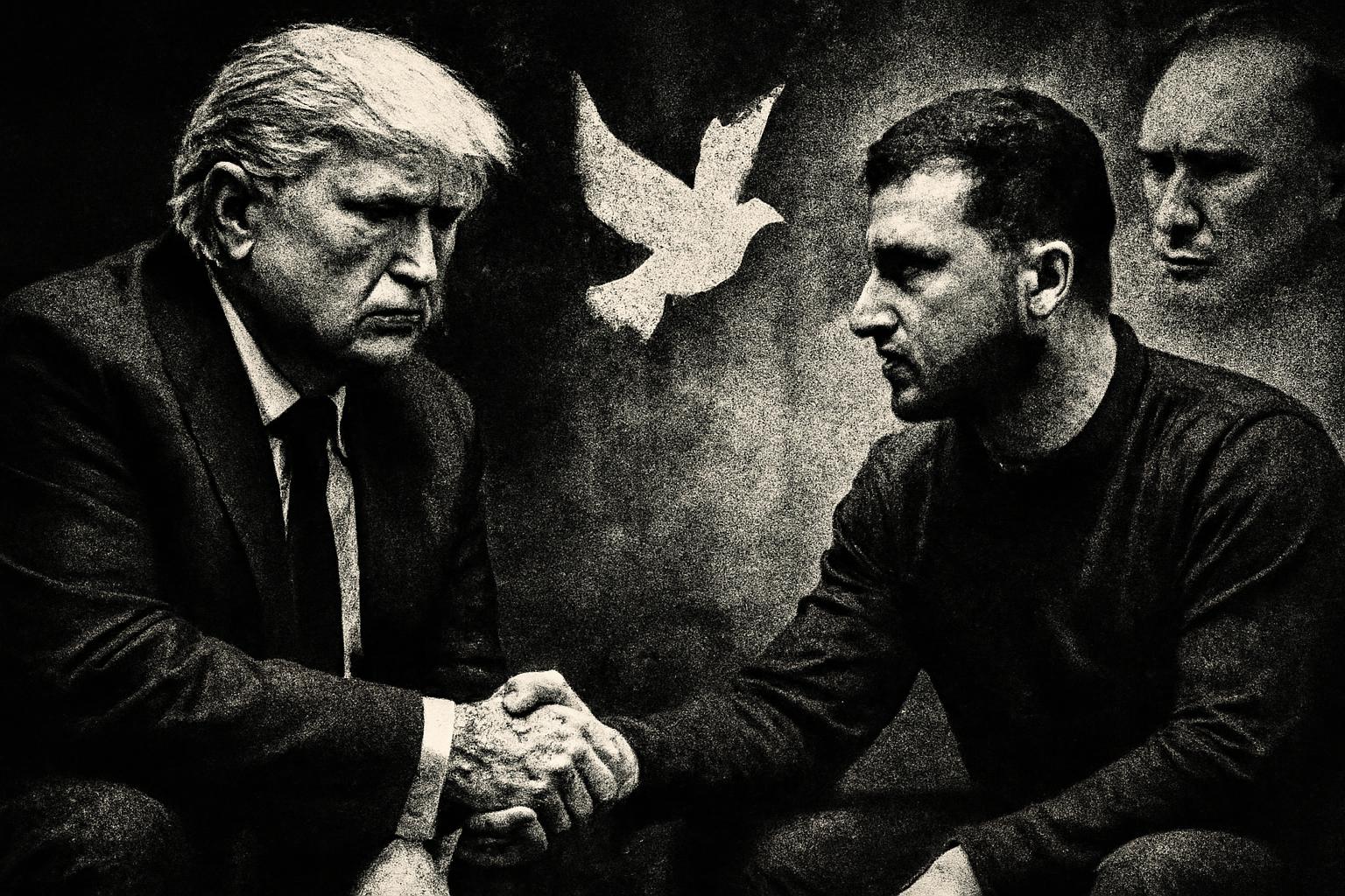 Guarded optimism on Ukraine as Trump–Zelenskyy optics meet end-the-war talk; front-line freeze and Putin skepticism loom 🤝🕊️❄️