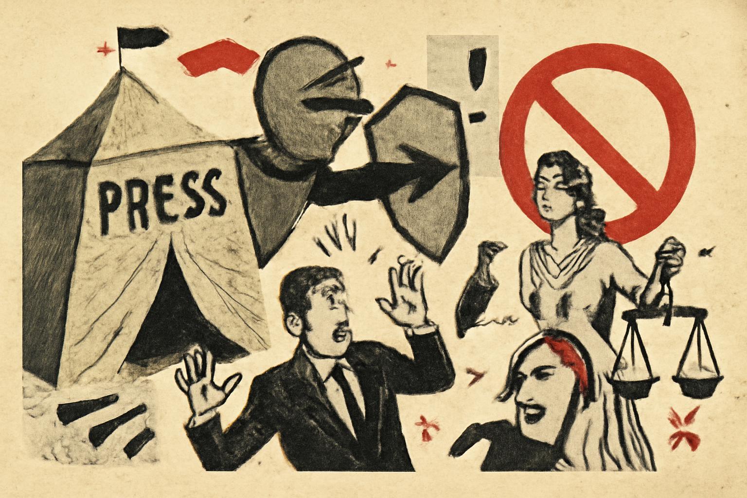 Press Tent Attack Shows State Protection Breaches Rights 🗞️🛡️⚖️🚫