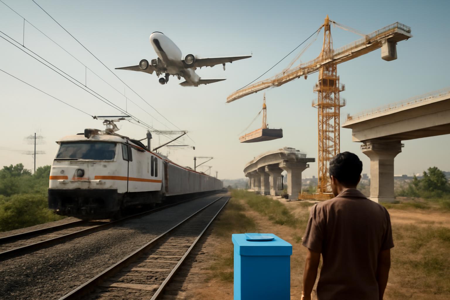 Massive infrastructure push tests inclusion in the world's largest democracy 🚆✈️🏗️🗳️