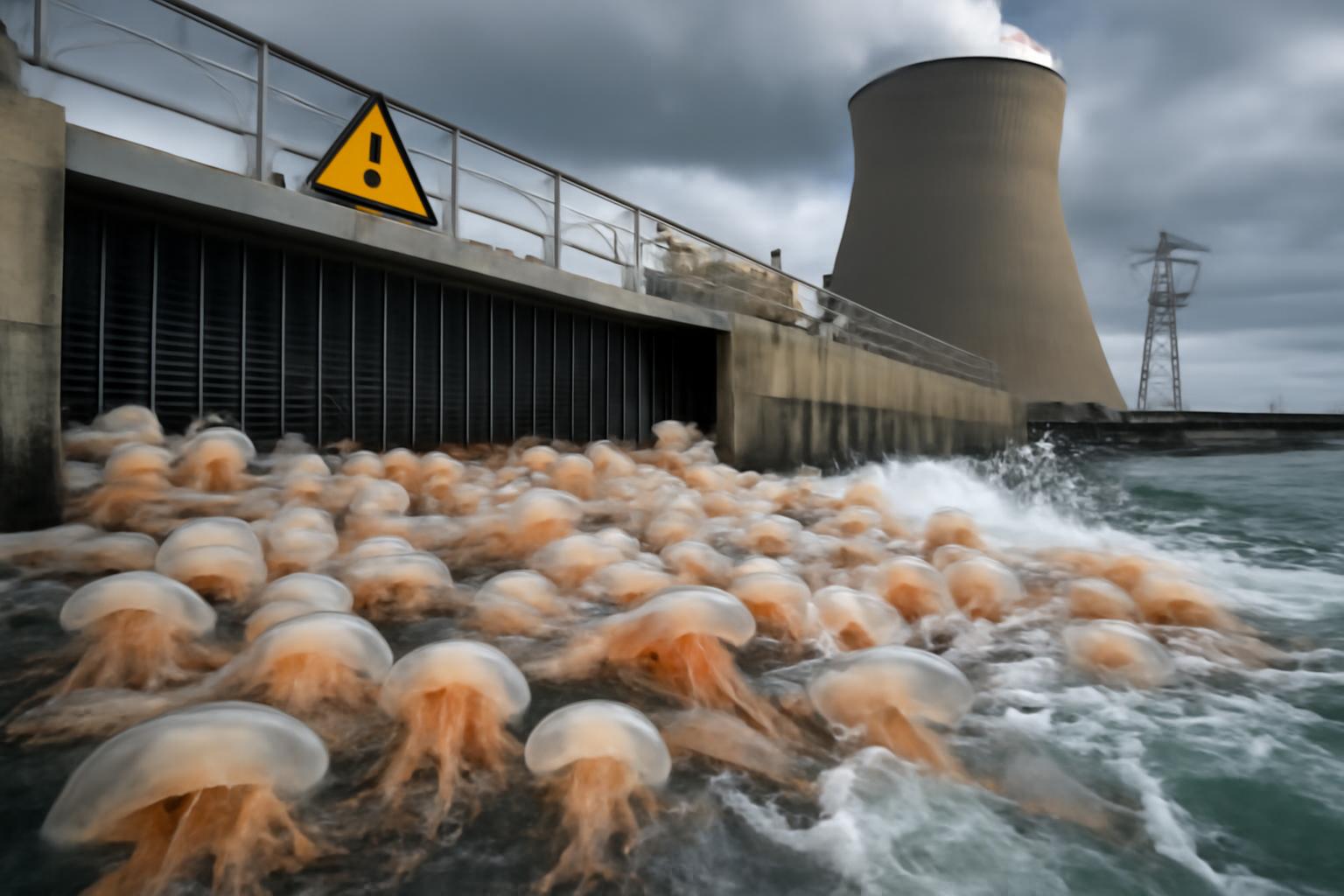 Jellyfish clog cooling intakes at French nuclear plant, forcing reactors offline; safety intact 🪼⚡️🌊