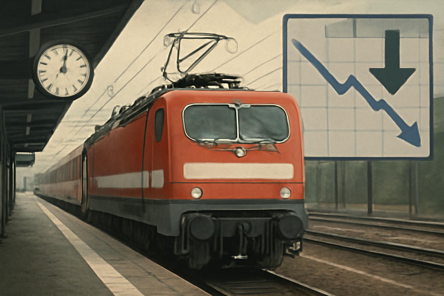 Germany’s long-distance rail on-time rate sinks to 56.1% in July — worst of the year, and a missed forecast 🚆📉