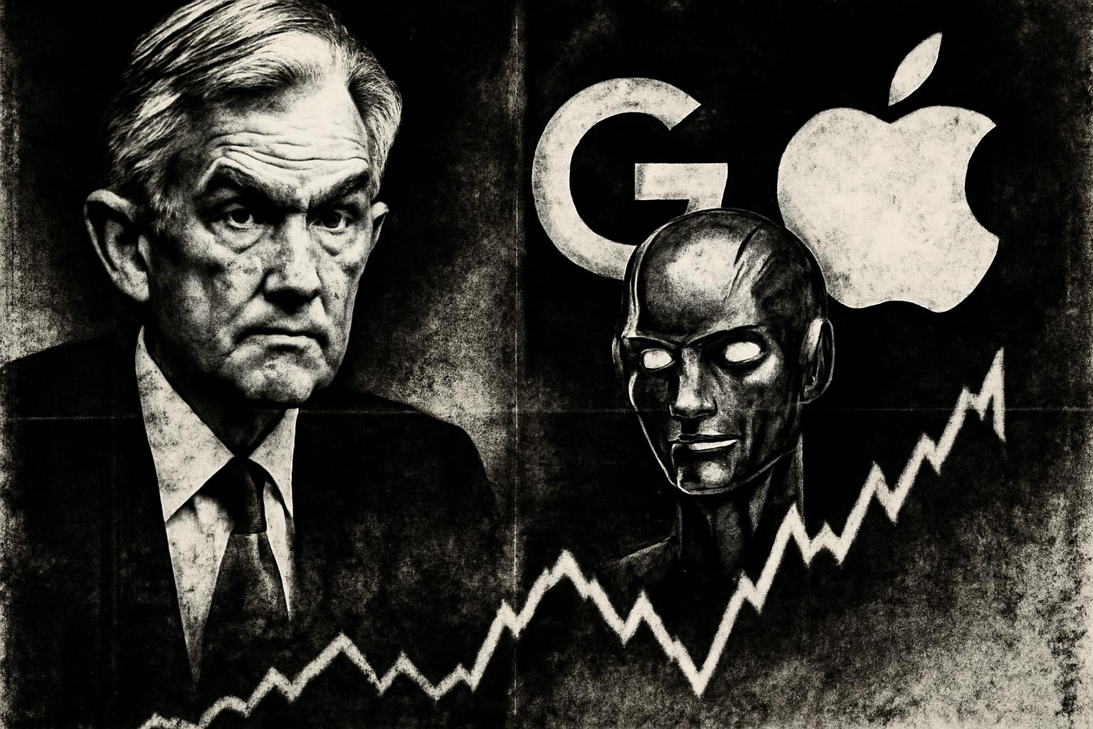 Markets cautious ahead of Powell; 25bp cut priced in, pivot doubts linger as Google-Apple AI duel intensifies 🤖🍎📈