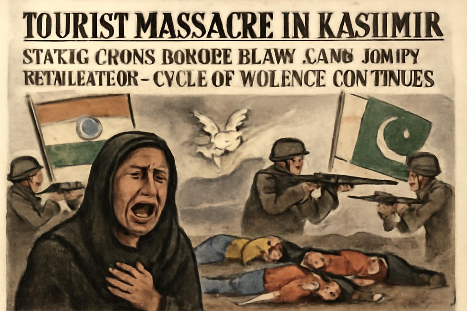 Tourist Massacre in Kashmir Sparks Cross-Border Blame Game, Swift Retaliation—Cycle of Violence Continues 🇮🇳🇵🇰🕊️
