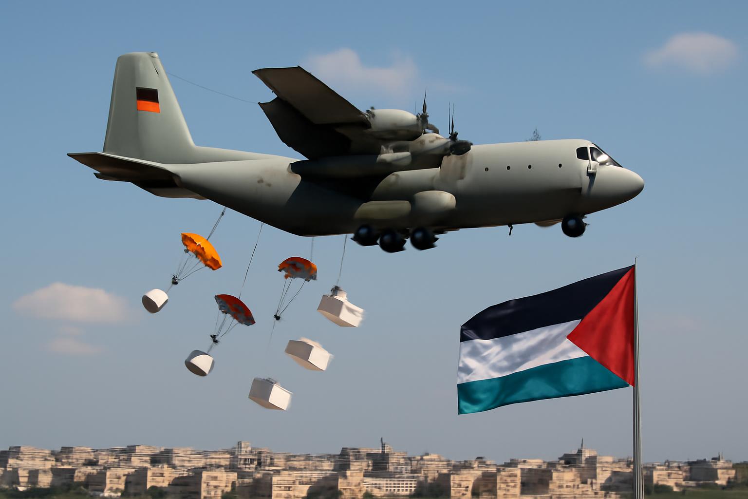 German Aid Airdrops Over Gaza Called 