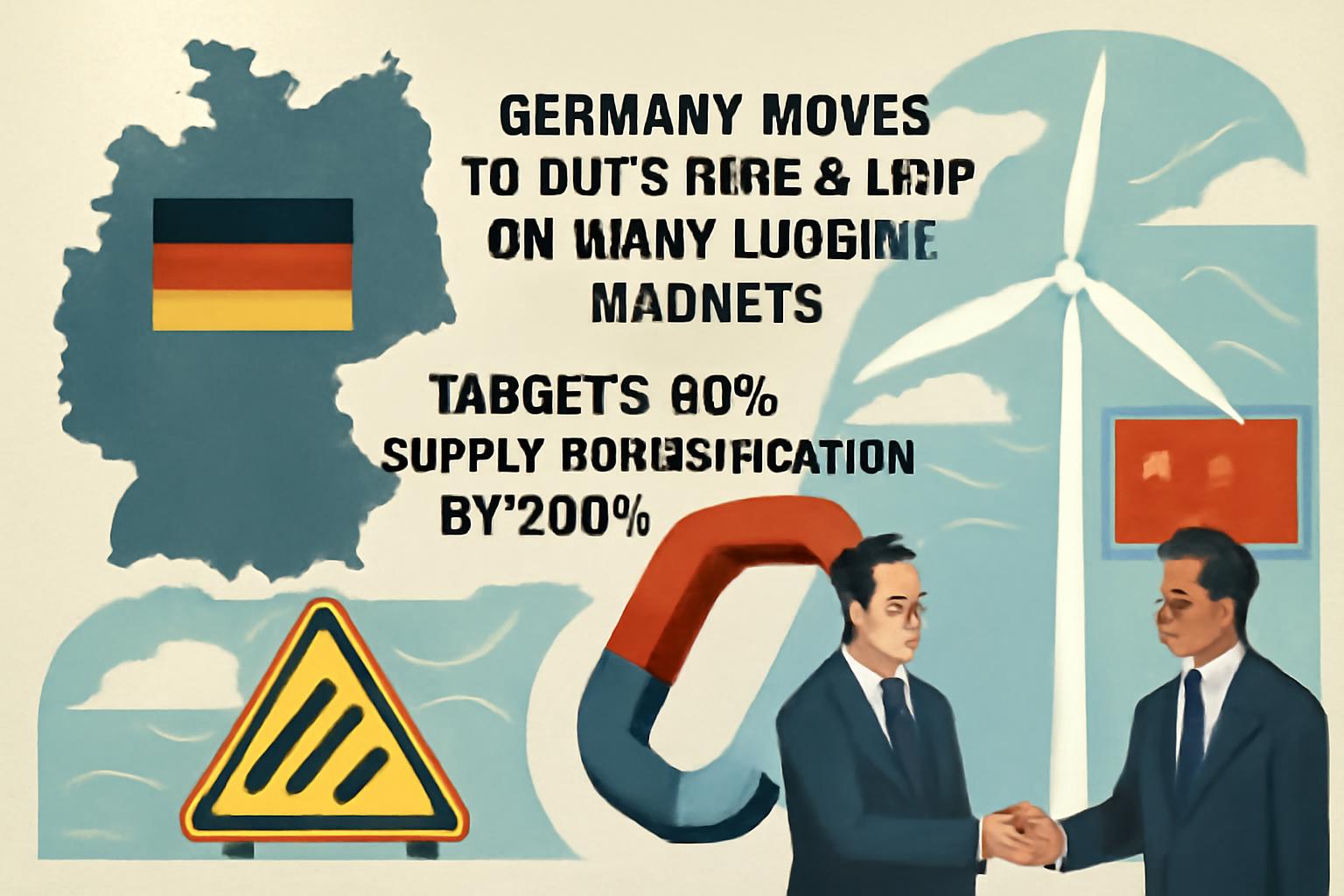 Germany Moves to Cut China’s Grip on Wind Turbine Magnets—Targets 50% Supply Diversification by 2035 🚧🌬️🤝