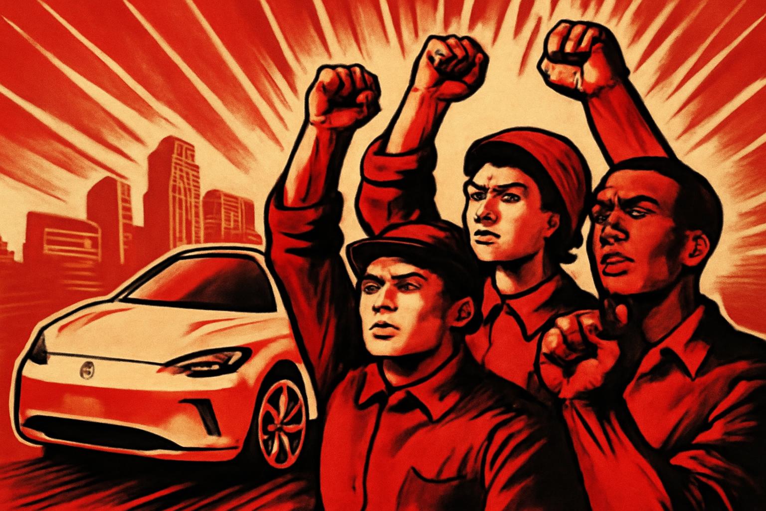 Electric Vehicles Rise Despite Corporate Grip—People Demand True Progress, Not Just Greener Profits ⚡🚗✊