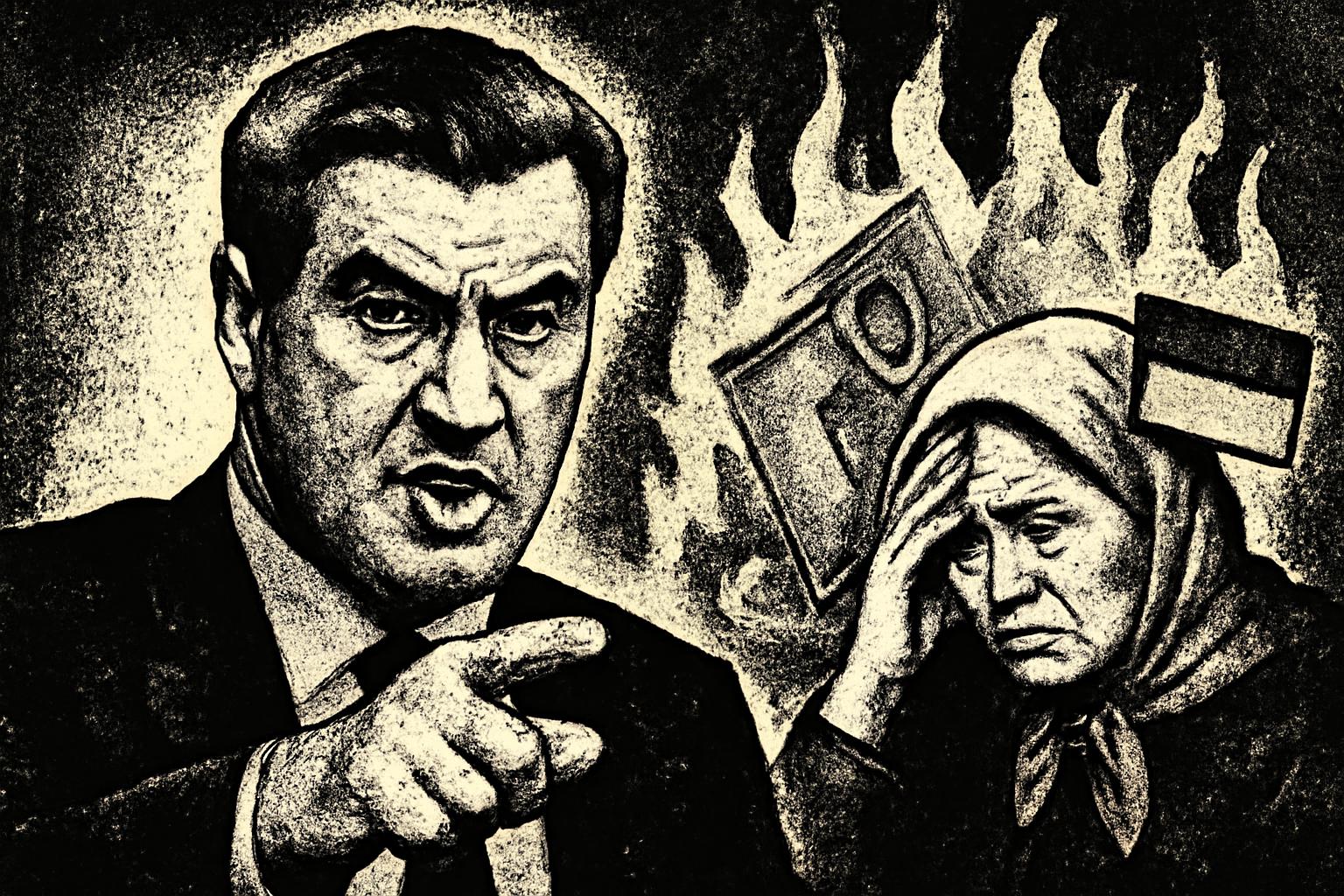 Söder calls to cut Ukrainians’ welfare, sparking outrage over scapegoating and distraction from deeper economic issues 🇺🇦💶🔥