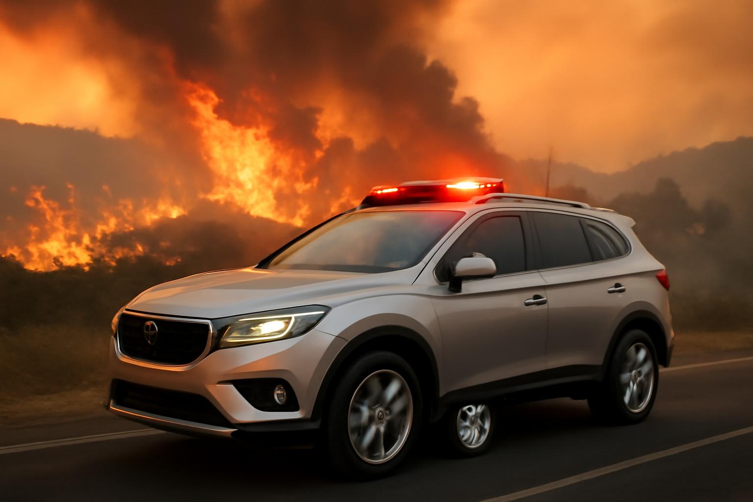 Record Iberian wildfires and heat; calls for private cars to lead emergency relief 🔥🚗🧭🚨