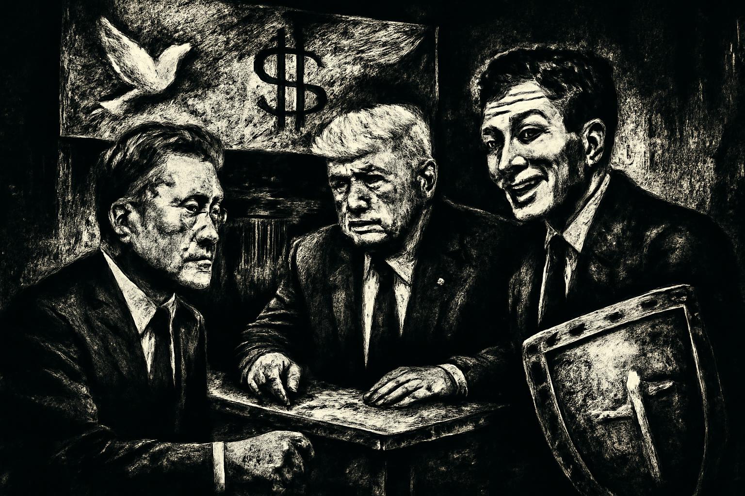 Critics Call Lee–Trump White House Meeting Theater Behind Peace Talks, Driven by Arms Profits 🕊️🎭💰🛡️