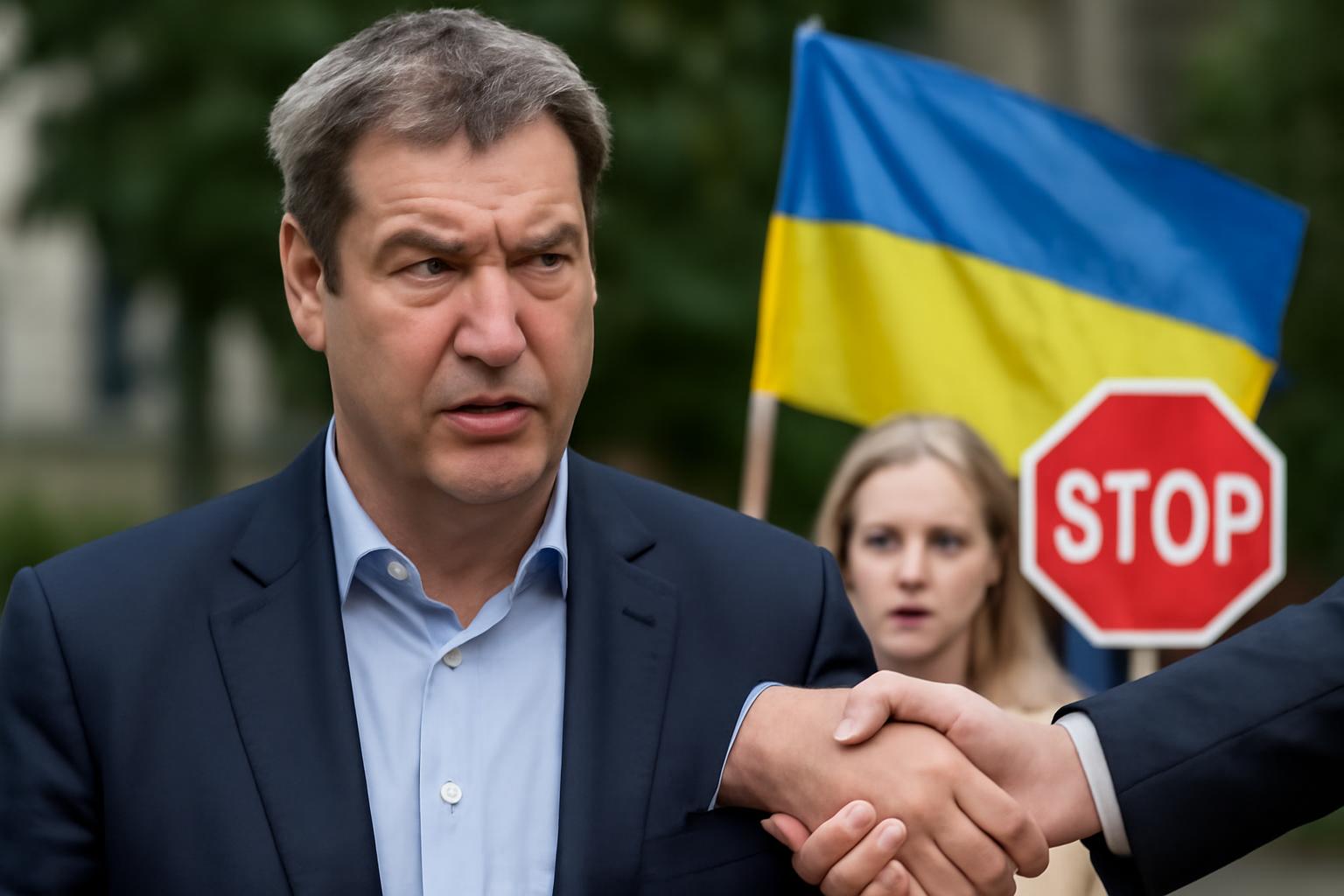Söder Calls to Cut Welfare for Ukrainian Refugees Sparks Fierce Debate over State vs. Civil Support 🤝🇩🇪🛑