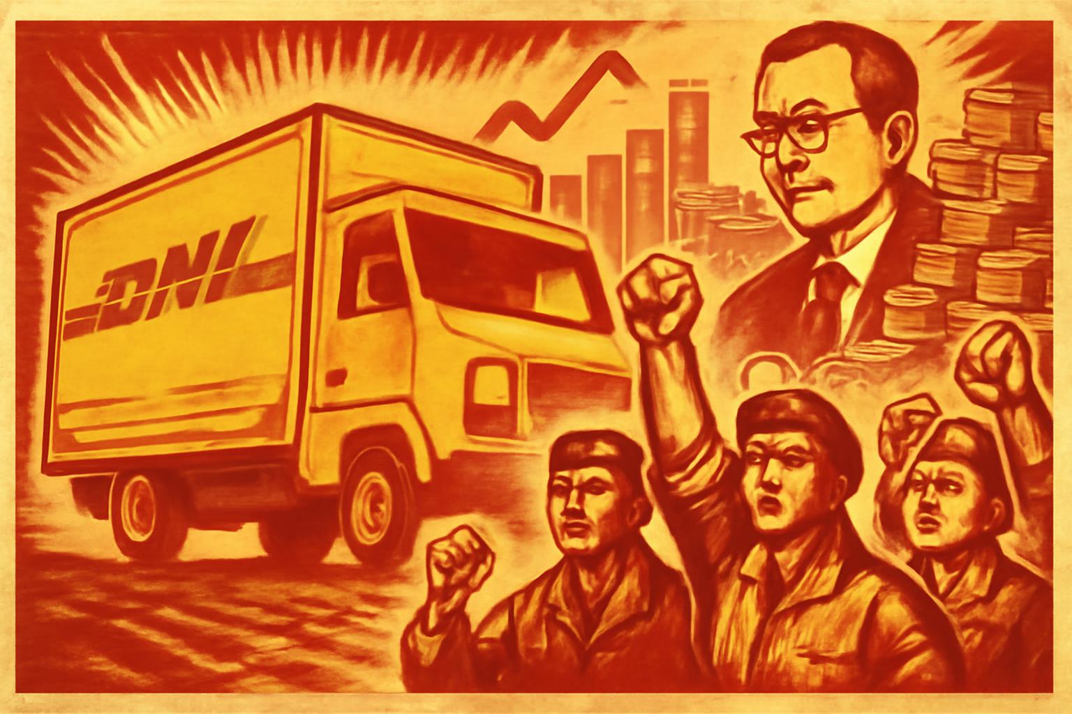 DHL boosts profits through job cuts and price hikes amid economic woes, sparking outrage over worker exploitation and corporate greed 🚚📈💸✊