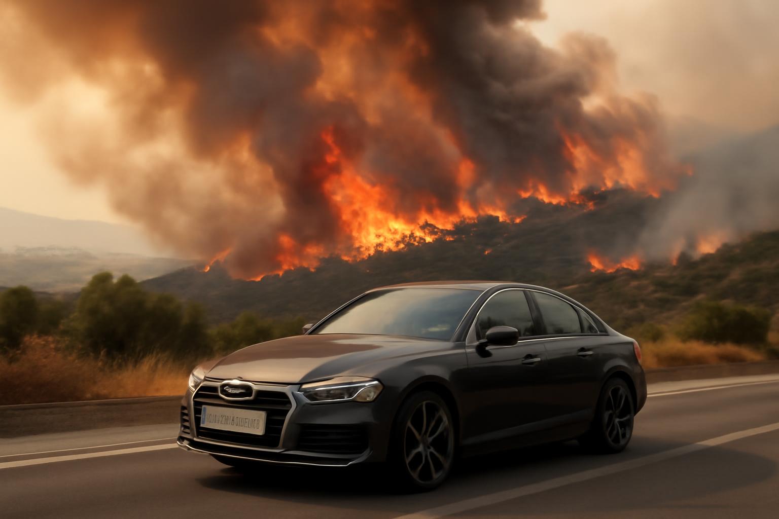 Greece wildfires near Athens intensify as 80 km/h winds hamper firefighting; evacuations rise in driving-freedom debate 🚗🔥🌬️