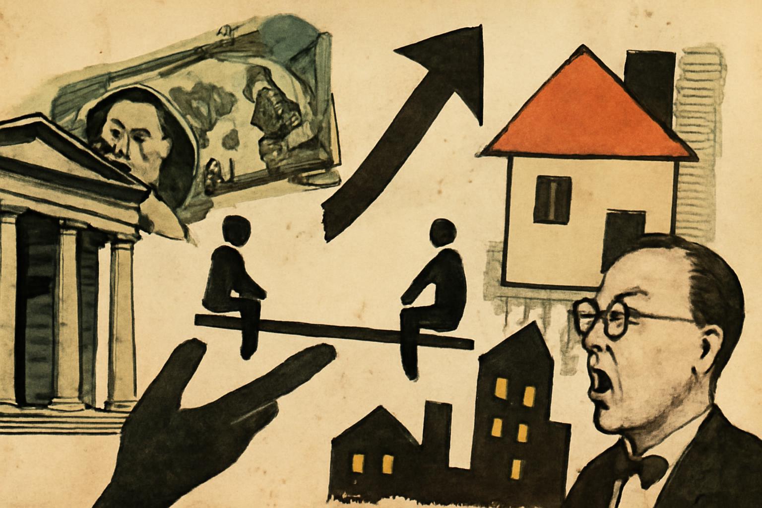 Minimum wage often outpaces Bürgergeld after work supplements; libertarians urge shrinking welfare and liberalizing housing and labor markets 🏛️💸🏠